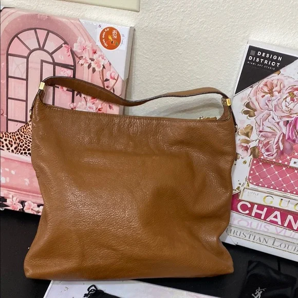 Michael Kors Brown Shoulder Bag with Tassel Detail